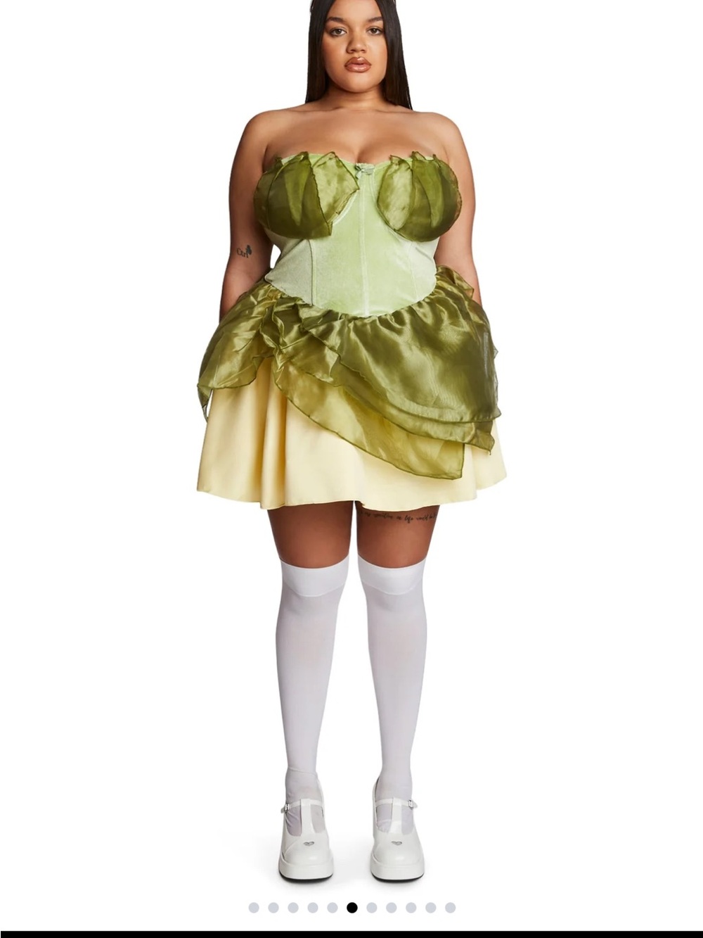 Plus Size “Princess Tiana” Halloween Costume